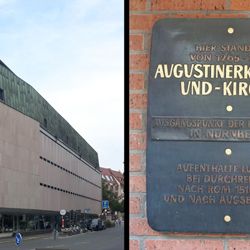 Memorial plaque / Augustinian monastery and church