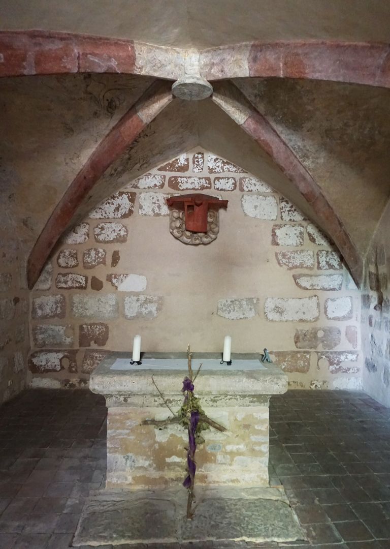 Jesus in the crypt East wall