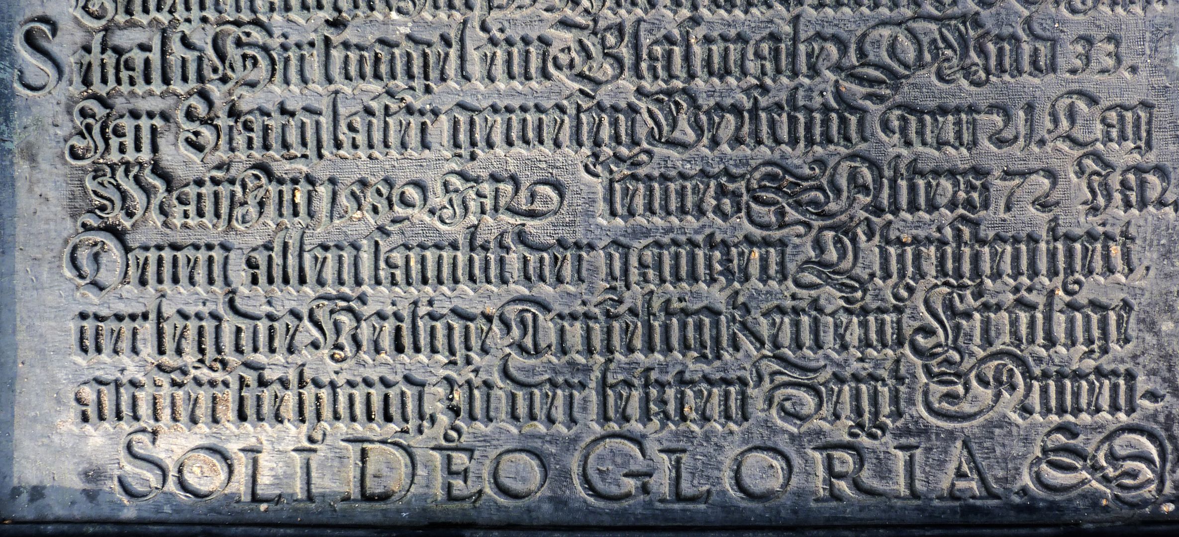 Hirsvogel Epitaph lower part of the panel with entry Sebald Hirsvogel