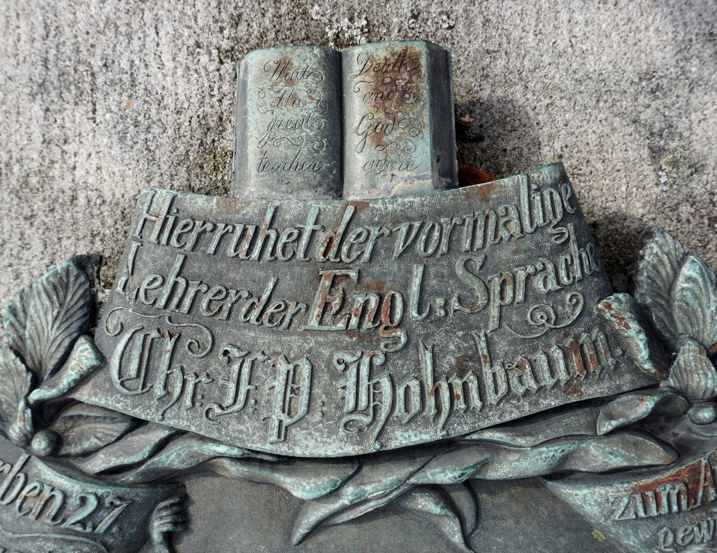 Grave of Christian Friedrich Philipp Hohnbaum Detailed view