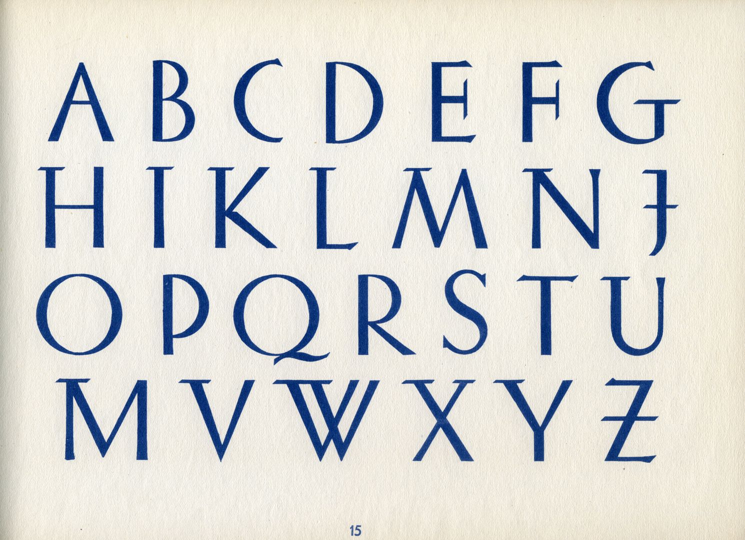 New Font Book Alphabet 15: ELEGANT LATIN