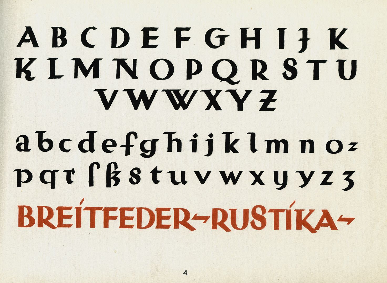 New Font Book Alphabet 4: SIMPLE RUSTICS