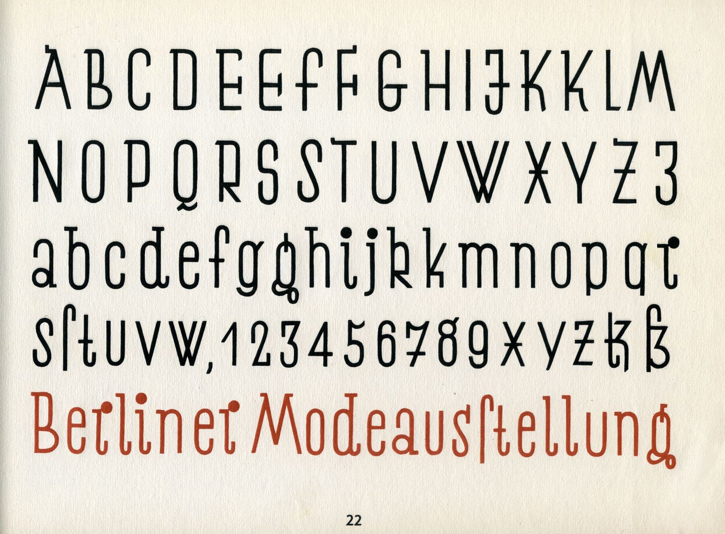 New Font Book Alphabet 22: SLIM GROTESQUE