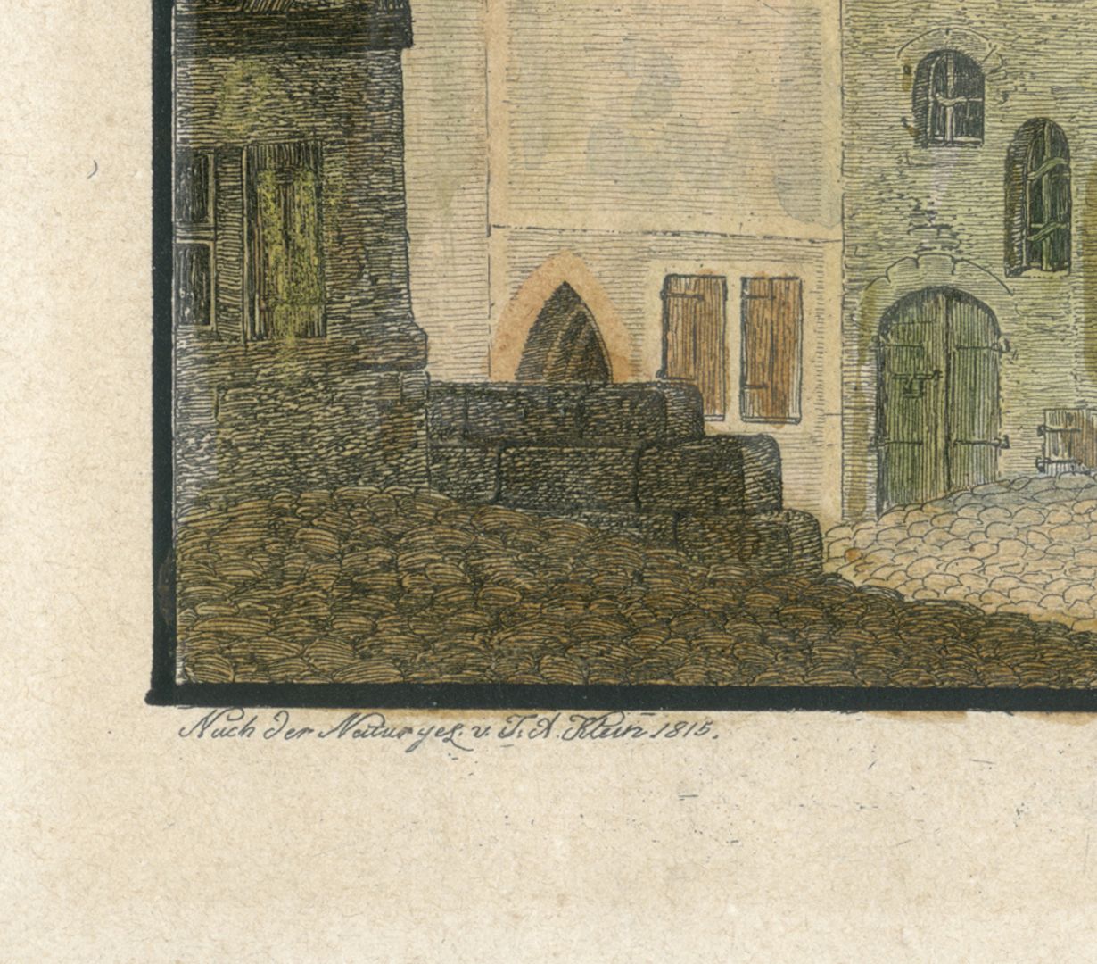 Albrecht Dürer House in Nuremberg "Drawn from nature by J. A. Klein 1815"