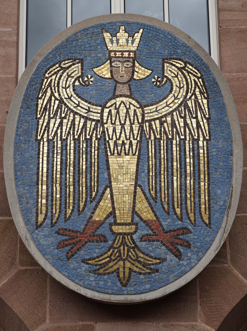 Large Nuremberg city coat of arms Front view