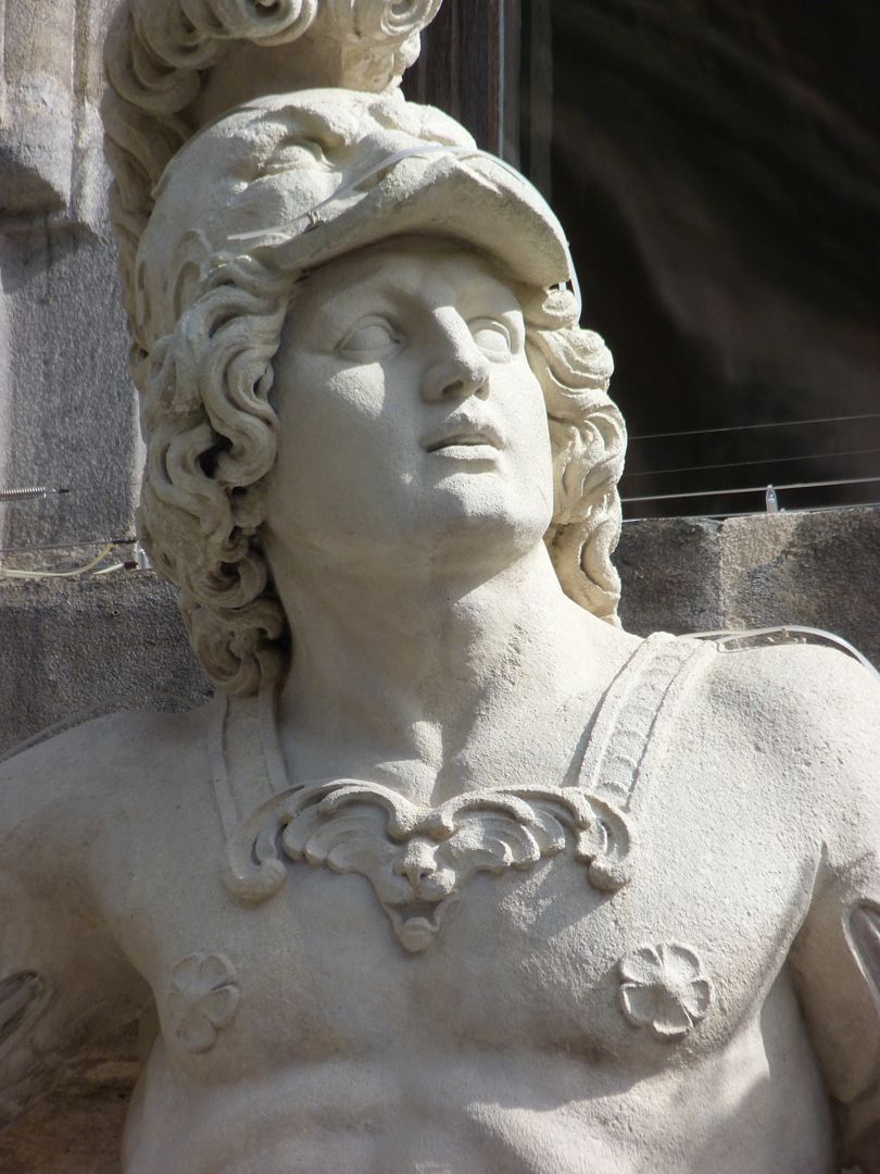 South portal Alexander the Great, bust